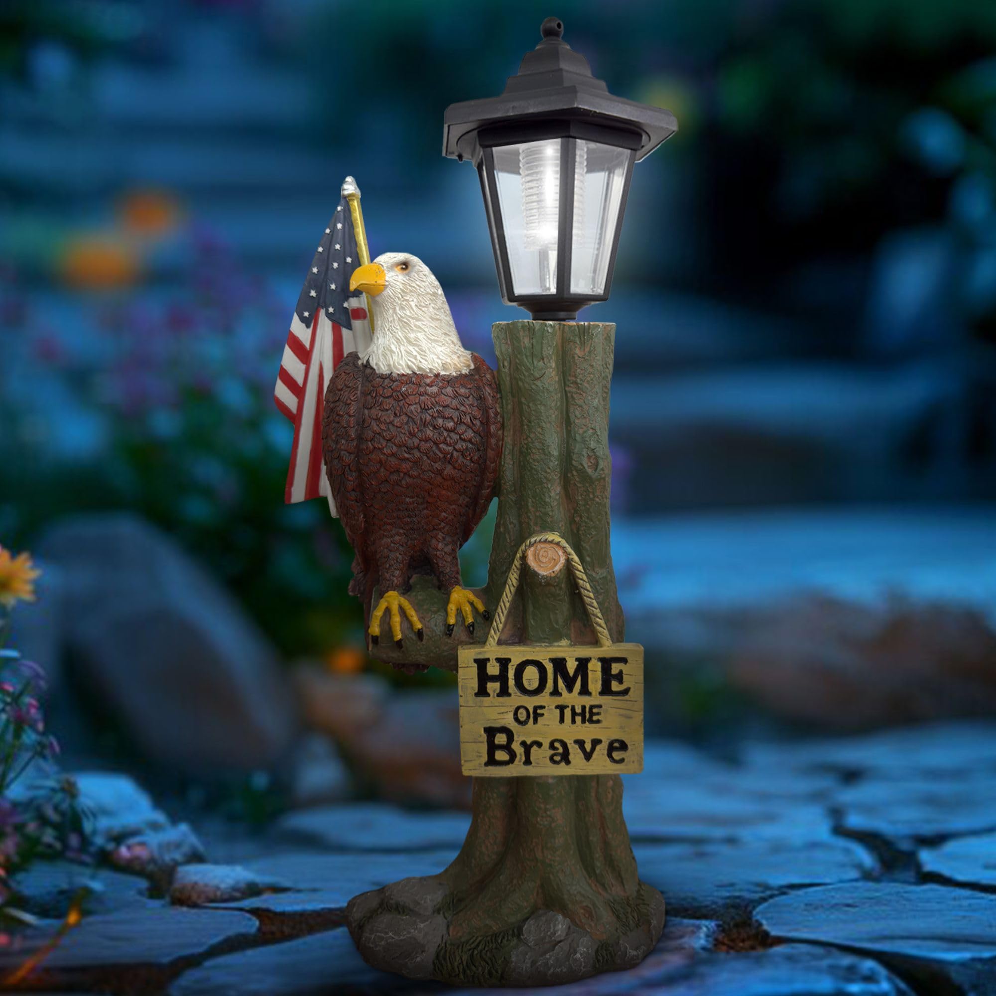 アメリカ 壁掛け オイルランプ EAGLE イーグル USA Amazon.com: 365RUSTIC 14x6 Inch Eagle Outdoor Solar Statue, Resin